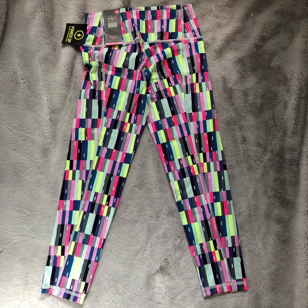 VSX Knockout Capri Xsmall NWT Neon Colorblocks